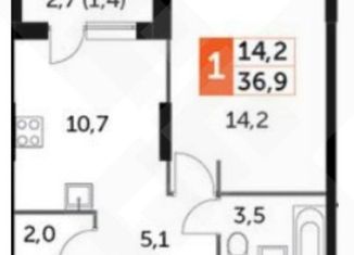 Продаю однокомнатную квартиру, 37.9 м2, Москва, Шелепихинская набережная, 40к2, метро Народное Ополчение