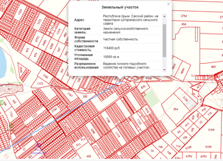 Продажа земельного участка, 100 сот., село Штормовое