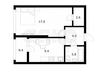 Продается 1-комнатная квартира, 38 м2, Москва, 6-я Радиальная улица, 7