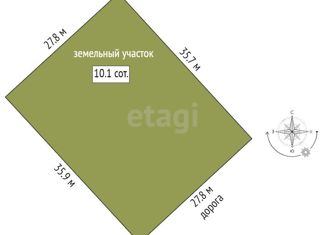 Земельный участок на продажу, 10 сот., село Усть-Заостровка, Целинная улица