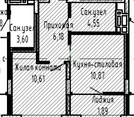 Однокомнатная квартира на продажу, 36.5 м2, Екатеринбург, ЖК Южные Кварталы