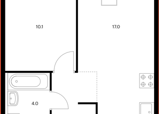 Продаю 1-комнатную квартиру, 35.7 м2, рабочий посёлок Боброво, Лесная улица, 6к2