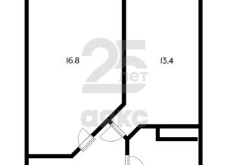 1-комнатная квартира на продажу, 46 м2, Краснодар, ЖК Символ, Командорская улица, 9к1