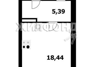 1-комнатная квартира на продажу, 28.5 м2, Новосибирск, ЖК Гурьевский