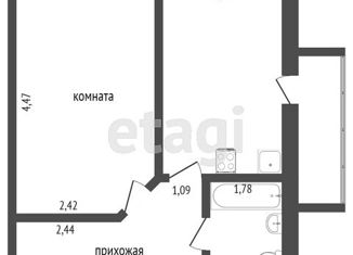 Продаю квартиру студию, 24 м2, деревня Батино, улица Сергея Есенина, 8