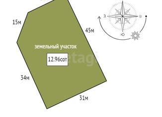 Продается участок, 12.96 сот., деревня Кискелово