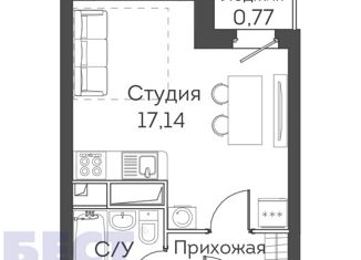 Однокомнатная квартира на продажу, 24 м2, Москва, Муравская улица, 42к1, ЖК Мир Митино