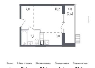 Продается квартира студия, 23 м2, поселение Рязановское, жилой комплекс Алхимово, к3.2, ЖК Алхимово