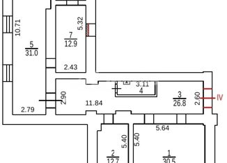 Продаю 4-комнатную квартиру, 121.4 м2, Москва, улица Большая Якиманка, 38, улица Большая Якиманка