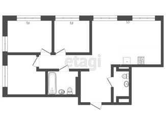 Продается трехкомнатная квартира, 65.9 м2, Тюмень, ЖК Колумб, улица Первооткрывателей, 10