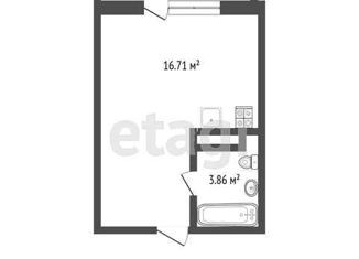 Продаю квартиру студию, 20.76 м2, деревня Патрушева, ЖК Никольский