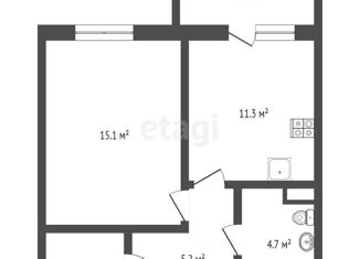 Продаю однокомнатную квартиру, 38.1 м2, Тюмень, Калининский округ, улица Фармана Салманова, 16