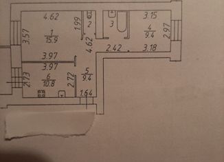 Продам 2-ком. квартиру, 50.6 м2, Вологодская область, улица Гагарина, 70