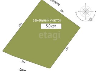 Продаю земельный участок, 5 сот., садовые участки Строитель