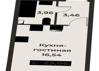 Продаю квартиру студию, 23.96 м2, Мурино, ЖК Авиатор, проспект Авиаторов Балтики, 29к2