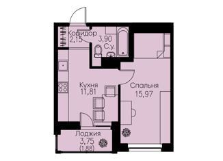 Продаю 1-комнатную квартиру, 35.71 м2, Ленинградская область, улица Шувалова, 37