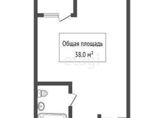 Продается квартира студия, 38 м2, Новосибирск, ЖК Ричмонд Резиденс