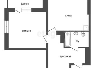 Продажа однокомнатной квартиры, 46 м2, Красноярск, улица Водопьянова, 18