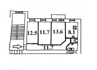 Продажа трехкомнатной квартиры, 61.4 м2, Санкт-Петербург, Астраханская улица, 25/26, Астраханская улица