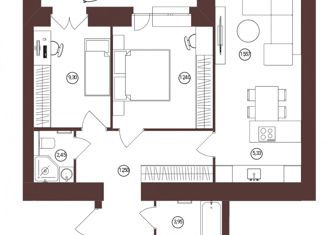 Продажа трехкомнатной квартиры, 68.28 м2, Брянск, улица имени А.Ф. Войстроченко, 5, Советский район