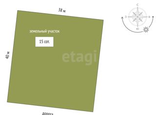 Земельный участок на продажу, 15 сот., деревня Есаулова, Весенняя улица