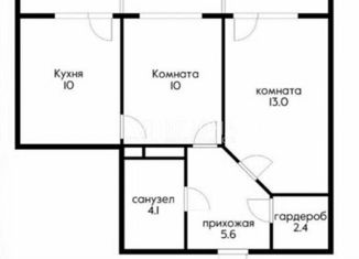 Двухкомнатная квартира на продажу, 52 м2, Краснодар, улица им. Героя Яцкова И.В., 1/10, ЖК Мечта