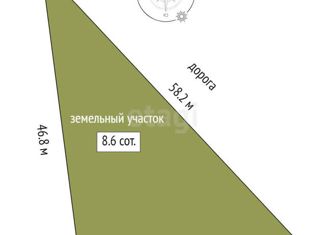 Продам земельный участок, 8.59 сот., поселок Подъем