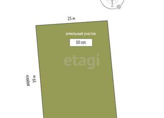 Продается земельный участок, 10 сот., деревня Нариманова, Центральная улица, 5