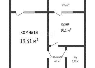 Продажа однокомнатной квартиры, 37.4 м2, Краснодар, улица Героев-Разведчиков, 34