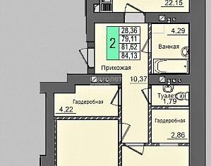 Продаю 2-комнатную квартиру, 84.1 м2, Йошкар-Ола, улица Баумана, 1