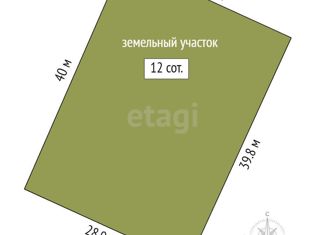Продается земельный участок, 12 сот., посёлок городского типа Тугулым, Хвойная улица