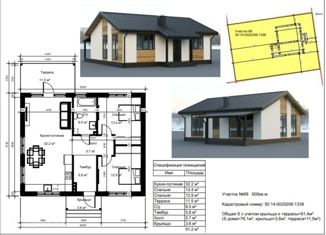 Продажа дома, 91.2 м2, коттеджный посёлок Наследие