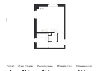 Продается квартира студия, 31.6 м2, Москва, улица Недорубова, 28, ЖК Квартал Некрасовка
