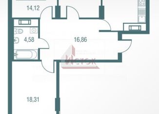 3-комнатная квартира на продажу, 86.2 м2, Одинцово, ЖК Одинбург, Северная улица, 9
