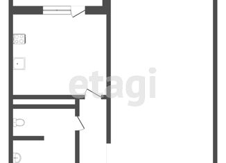 Продается 1-комнатная квартира, 43.4 м2, деревня Дударева, улица Созидателей, 9, ЖК Комарово