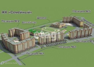 Продам 2-ком. квартиру, 55.2 м2, село Семёновка, Молодёжная улица, 15