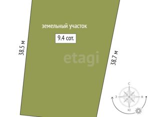 Продается земельный участок, 9.42 сот., поселок Новотуринский