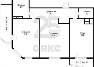 Продажа 2-комнатной квартиры, 70.2 м2, Краснодар, улица Садовое Кольцо, 3, ЖК Зеленодар