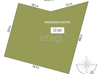 Продам участок, 12 сот., деревня Московка, Кольцевой проспект