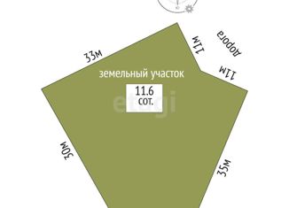 Продам земельный участок, 11.6 сот., село Камышинка