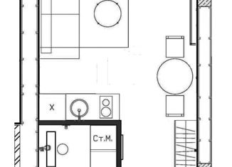 Квартира на продажу студия, 20.1 м2, Москва, метро Серпуховская, Кожевническая улица, 4