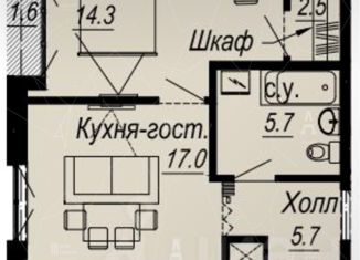 Продажа однокомнатной квартиры, 46 м2, Санкт-Петербург, набережная реки Карповки, 27, набережная реки Карповки