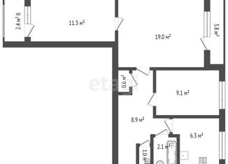 Продаю 3-ком. квартиру, 58 м2, Санкт-Петербург, улица Академика Байкова, 17к1, улица Академика Байкова