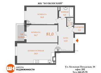 Продается 3-ком. квартира, 81 м2, Санкт-Петербург, 11-я Красноармейская улица, 11, 11-я Красноармейская улица