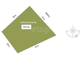 Продается участок, 14.6 сот., посёлок Детский Дом № 29, Берёзовая улица