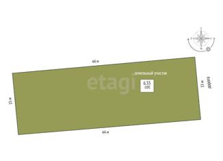 Продаю участок, 6.55 сот., село Укромное