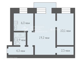 Продажа 2-комнатной квартиры, 45 м2, Рязань, улица Новикова-Прибоя, 16, район Приокский
