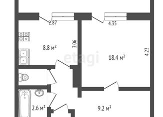 Продаю 1-комнатную квартиру, 40.5 м2, Омск, улица 20 лет РККА, 210