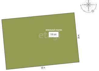 Продажа земельного участка, 9.8 сот., поселок Магистральный, Молодёжная улица