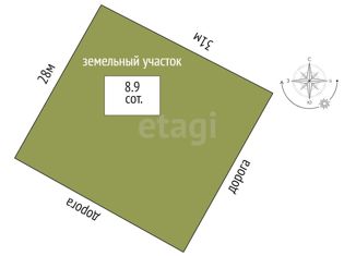 Продажа земельного участка, 8.9 сот., село Салаирка